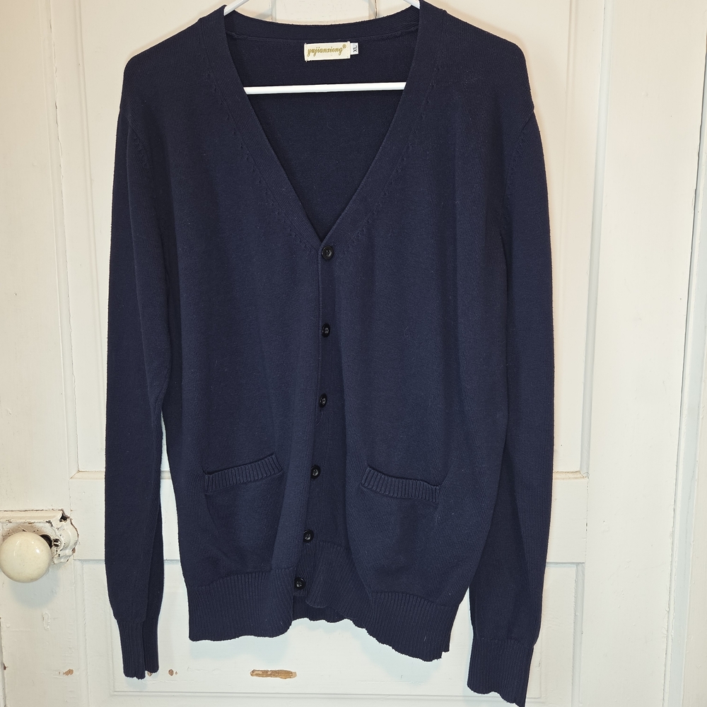 Navy Men's Cardigan